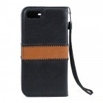 Wholesale iPhone 7 Plus Magnetic Flip Leather Wallet Case (Black)